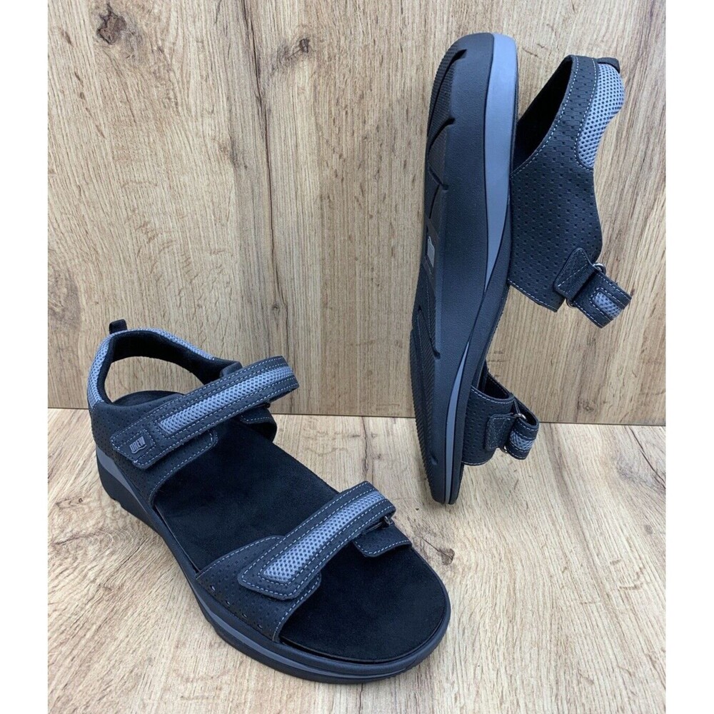 Drew Sophie Sandals Shoes Women's Size 12W Black Hiking Camping 17207-19